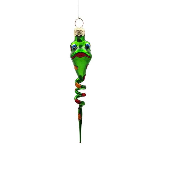 Slavic Treasures Twisted Toad Green Halloween Christmas Tree Ornament SP-EV-00 - Picture 1 of 8